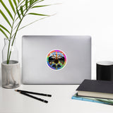 Bubble-free Peace and Music stickers